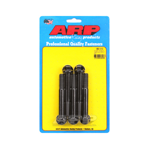 ARP Bolts, 8740 Chromoly, Black Oxide, Hex Head, 12mm x 1.75 Thread, 90mm UHL, Set of 5
