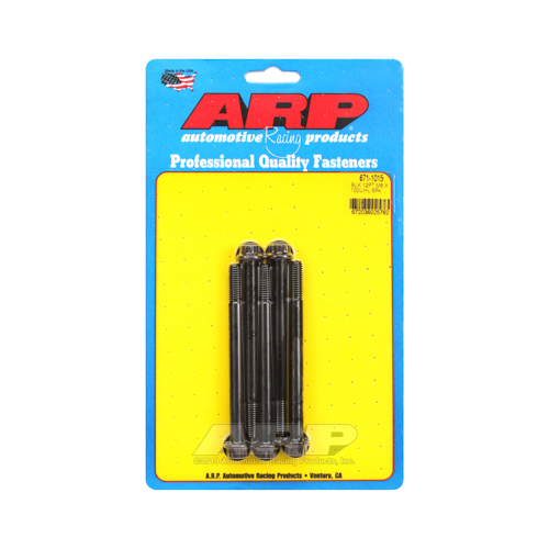 ARP Bolts, 12-Point Head, Chromoly Steel, Black Oxide, 8mm x 1.25 RH Thread, 100mm UHL, Set of 5