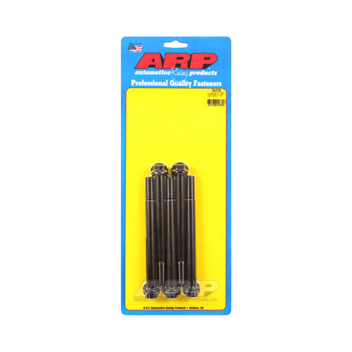 ARP Bolts, 8740 Chromoly, Black Oxide, 12-Point Head, 1/2-20 in. Thread, 5.75 in. UHL, Set of 5
