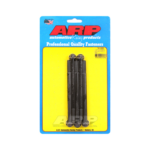 ARP Bolts, 12-Point Head, Chromoly Steel, Black Oxide, 5/16 in.-24 RH Thread, 5.000 in. UHL, Set of 5