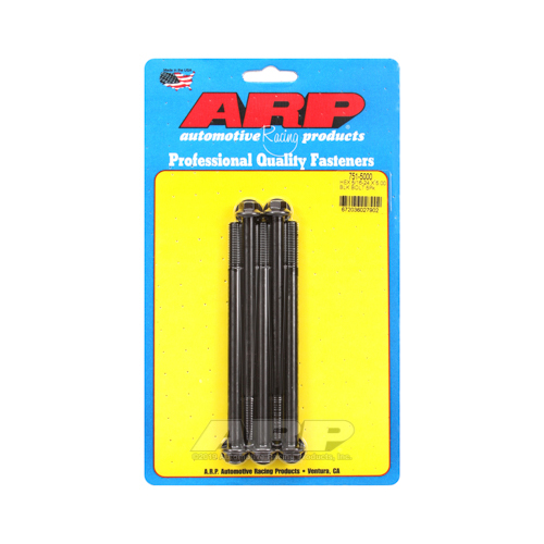ARP Bolts, Hex Head, Chromoly Steel, Black Oxide, 5/16-24 in. RH Thread, 5.000 in. UHL, Set of 5