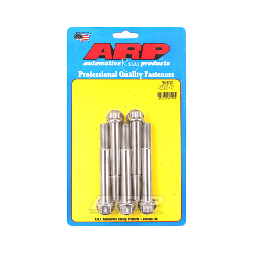 ARP Bolts, Stainless Steel 300, Polished, 12-Point Head, 1/2-20 in. Thread, 3.75 in. UHL, Set of 5