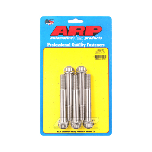 ARP Bolts, Stainless Steel 300, Polished, 12-Point Head, 1/2-20 in. Thread, 3.75 in. UHL, Set of 5