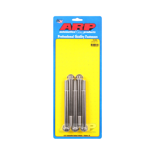 ARP Bolts, Stainless Steel 300, Polished, 12-Point Head, 1/2-20 in. Thread, 5.50 in. UHL, Set of 5