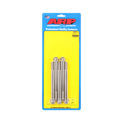 ARP Bolts, Stainless Steel 300, Polished, 12-Point Head, 1/2-20 in. Thread, 5.75 in. UHL, Set of 5