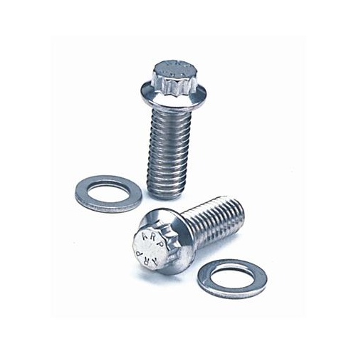 ARP Bolts, Stainless Steel 300, Polished, Hex Head, 12mm x 1.50 Thread, 90mm UHL, Set of 5