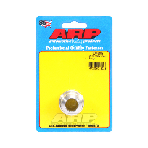 ARP Fitting, Bung, Weld-In, Male 12 AN, Aluminum, Each