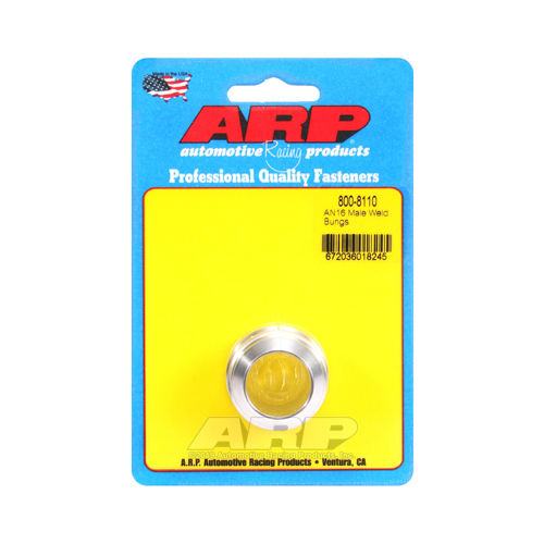 ARP Fitting, Bung, Weld-In, Male 16 AN, Aluminum, Each
