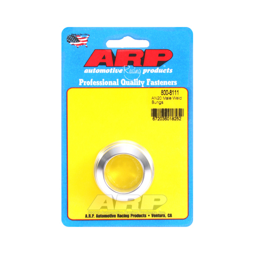 ARP Fitting, Bung, Weld-In, Male 20 AN, Aluminum, Each