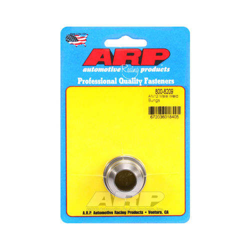 ARP Fitting, Bung, Weld-In, Male 12 AN, Steel, Each