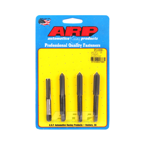 ARP Thread Cleaning Chasers, 8, 10, 11, 12-1.25mm Thread Pitches, Steel, Set