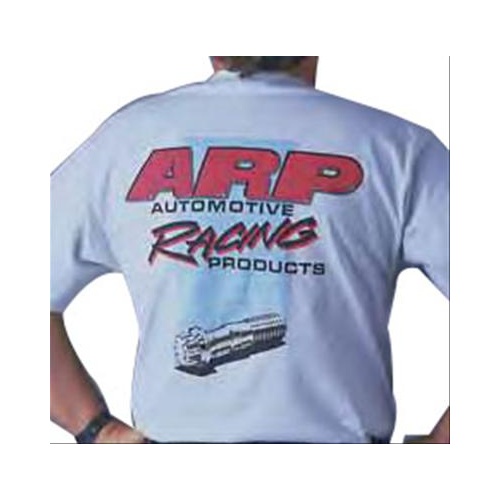 ARP T-Shirt, Short Sleeve, Cotton, White, ARP Logo (Front and Rear), Youth Large, Each