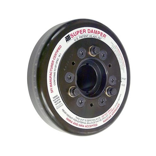ATI Performance Products Harmonic Balancer, Super Damper, 7.074 In. Dia, Steel, For Chevrolet BB, w/ 2nd 1/4 Key, 3RG, 1 Pc, Each