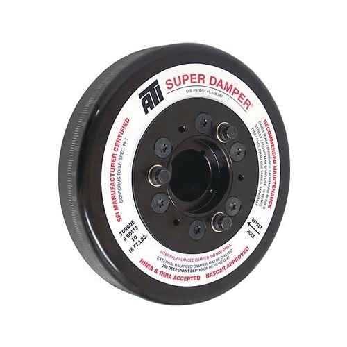 ATI Performance Products Harmonic Balancer, Super Damper, 8.074 In. Dia, Steel, For Chevrolet BB, 3RG, 1Pc, Each