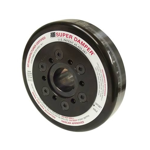 ATI Performance Products Harmonic Balancer, Super Damper, 7.074 In. Dia, Steel, For Chrysler B V8, 361-440, Don/Kb Gear Dr, Indy Cover, 3RG, Each
