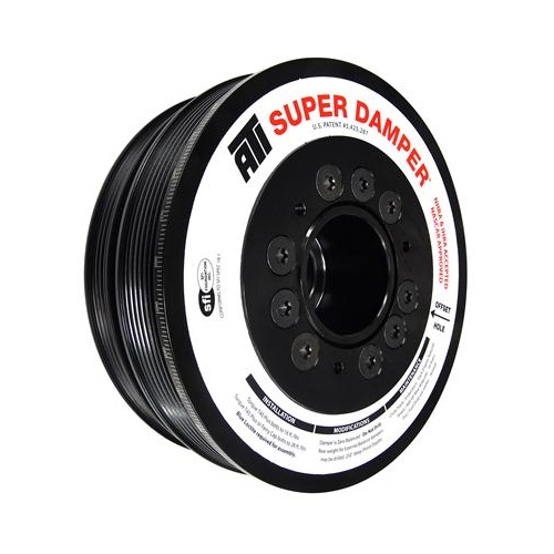 ATI Performance Products Harmonic Balancer, Super Damper, 7.425 In. Dia, Steel LW, 6 & 4 Groove, LS1-2-3-6 & L76, Commodore, Each
