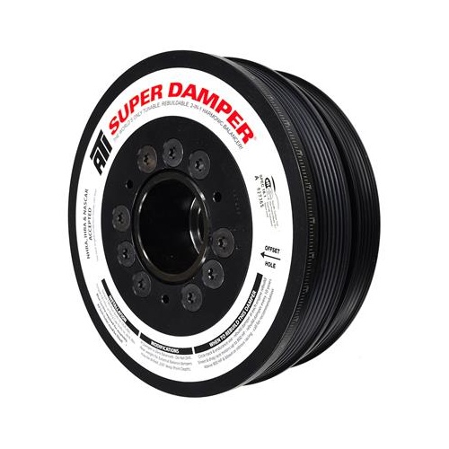 ATI Performance Products Harmonic Balancer, Super Damper, 7.48 In. Dia, Aluminium LW, 6 & 4 Groove, LS1-2-3-6 & L76, 97-13, Y Body & SS & G8, 3RG, Ea