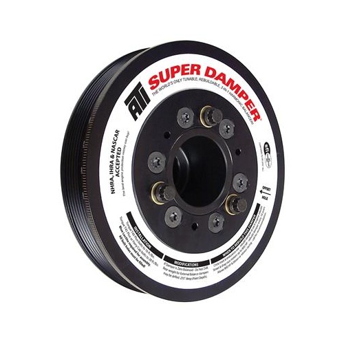 ATI Performance Products Harmonic Balancer, Super Damper, 6.78 In. Dia, Aluminium, 6 Groove, LT1 LT4, Y Body Corvette, 3RG, Each