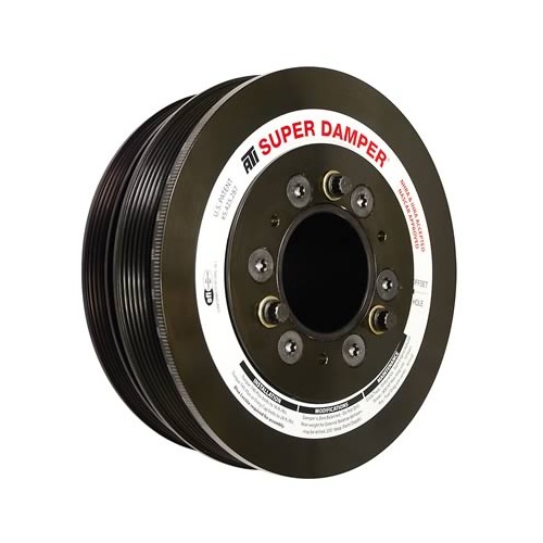 ATI Performance Products Harmonic Balancer, Super Damper, 7.425 In. Dia, Steel LW, 6 & 4 Groove, LS3 Camaro, 10-15, Gen 3 Vortec Truck, LS SSR / Trai