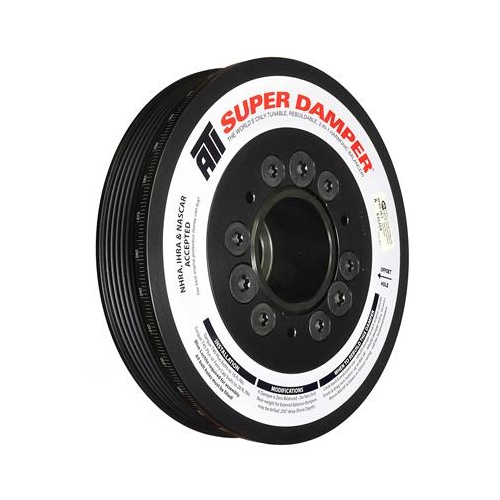 ATI Performance Products Harmonic Balancer, Super Damper, 7.48 In. Dia, Aluminium LW, 6 Groove, LS1-2-3-6 & L76, 97-13, Y Body & SS & G8, No AC, 3RG,