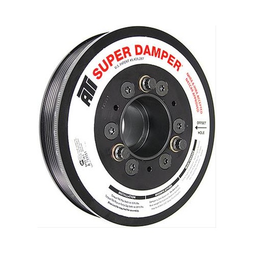ATI Performance Products Harmonic Balancer, Super Damper, 7.48 In. Dia, Aluminium LW, 6 Groove, 2014+ Corvette LT1, 6 Bolt, Each