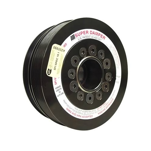 ATI Performance Products Harmonic Balancer, Super Damper, 7.425 In. Dia, Steel LW, 8 & 4 Groove, LS1 LS2, F & V Body, 3RG, Each