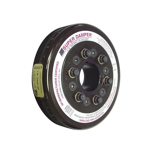 ATI Performance Products Harmonic Balancer, Super Damper, 7.074 In. Dia, Steel, John Deere 466 Tractor, For Chevrolet Front, 3RG, Diesel, Each