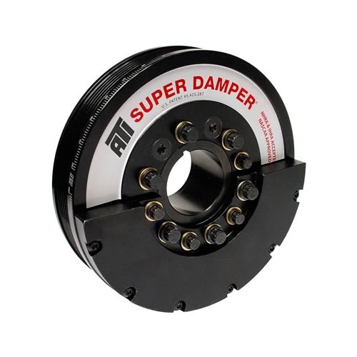 ATI Performance Products Harmonic Balancer, Super Damper, 7.425 In. Dia, Steel, 6 Groove, Duramax, 06-10, Lbz & Lmm, External Balance, 3RG, Diesel, E