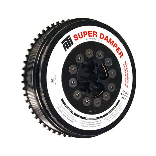 ATI Performance Products Harmonic Balancer, Super Damper, 7.98 In. Dia, Steel, 8 Groove, Cummins, 2007.5-15, 6.7L, w/ Reluctor Wheel, 3RG Hvy, Diesel