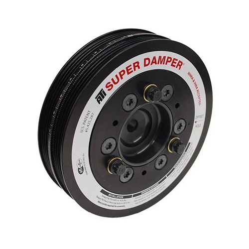 ATI Performance Products Harmonic Balancer, Super Damper, 6.78 In. Dia, Aluminium, (2) 4 Groove, For Dodge, Srt4, Neon / Pt Cruiser, Each