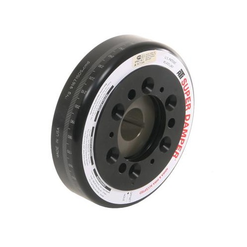 ATI Performance Products Harmonic Balancer, Super Damper, 6.325 In. Dia, Aluminium, For Chevrolet SB / 90 Deg V6, 3RG, Aluminium Hub, Each