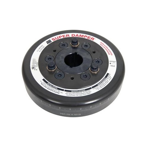 ATI Performance Products Harmonic Balancer, Super Damper, 7.074 In. Dia, Steel, For Chevrolet SB / 90 Deg V6, 3RG, 1Pc, Dual 3/16 Keyway, Each