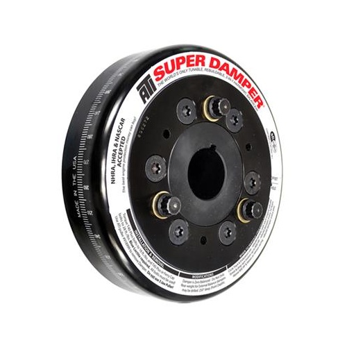 ATI Performance Products Harmonic Balancer, Super Damper, 7.074 In. Dia, Steel, For Chevrolet SB / 90 Deg V6, For Pontiac 4 Cyl, 3RG , Each