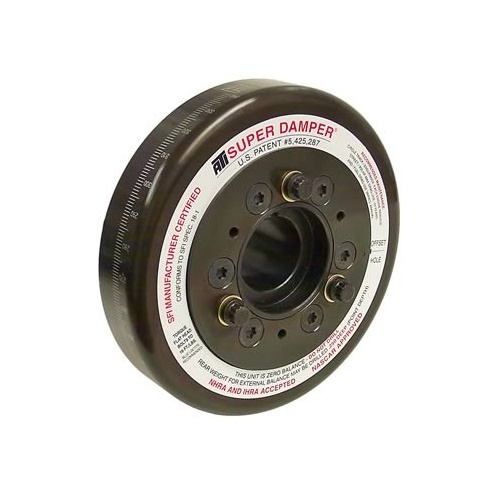 ATI Performance Products Harmonic Balancer, Super Damper, 6.325 In. Dia, Steel, Amc 304-401, V8, External Balance, 180 Deg OEM Weight, 3RG, Each