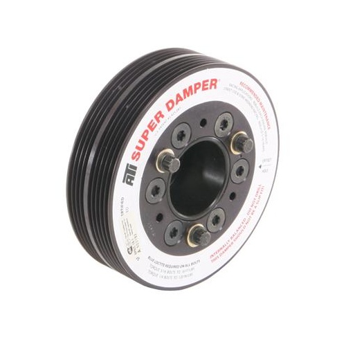 ATI Performance Products Harmonic Balancer, Super Damper, 5.50 In. Dia, Aluminium, 4 & 5 Groove, For Subaru Ej20 22 25 Engine 1-Pc, Each