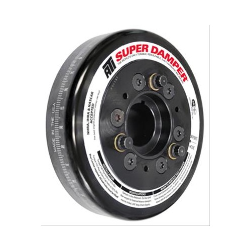 ATI Performance Products Harmonic Balancer, Super Damper, 6.78 In. Dia, Aluminium, 8 Groove, For Ford Raptor 6.2, 10-15, Can Use 6 Rib Belt, 4RG, Eac