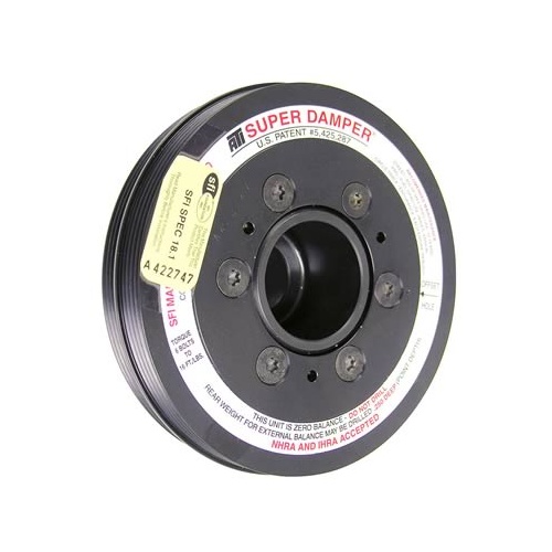 ATI Performance Products Harmonic Balancer, Super Damper, 6.78 In. Dia, Aluminium, (2) 4 Groove, For Mitsubishi Eclipse / Talon, 4G63, w/ Integral Lo