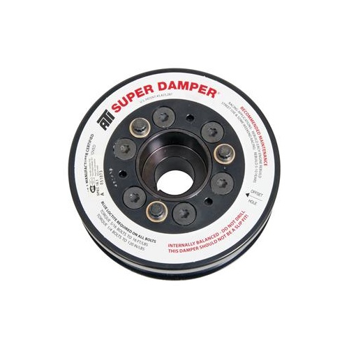 ATI Performance Products Harmonic Balancer, Super Damper, 5.67 In. Dia, Aluminium, 6 Groove, For Mitsubishi Evo 10, 3% UD, 08+, 1-Pc , Each