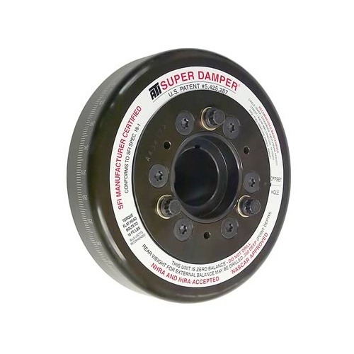 ATI Performance Products Harmonic Balancer, Super Damper, 7.074 In. Dia, Steel, For Chrysler A V8, 318-360- OEM Front, 3RG, Each