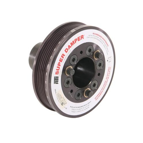 ATI Performance Products Harmonic Balancer, Super Damper, 5.67 In. Dia, Aluminium, 6 Groove, For Dodge, 05-10, 13% UD, Non VVT, 6.1L / 392 / 426 Engi