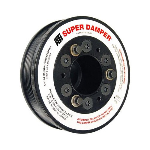 ATI Performance Products Harmonic Balancer, Super Damper, 5.67 In. Dia, Aluminium, 6 Groove, For Dodge, 09-10, 15% UD, VVT, 5.7L Hemi 300 Challenger