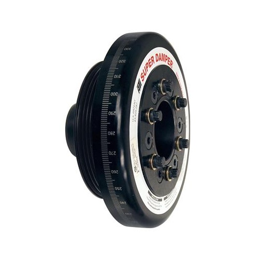 ATI Performance Products Harmonic Balancer, Super Damper, 7.074 In. Dia, Aluminium, For Honda B, Race, 4 Groove Steel Hub, 2RG, Each