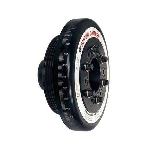ATI Performance Products Harmonic Balancer, Super Damper, 6.325 In. Dia, Aluminium, 4Grv, For Honda B, Race, Steel Hub, 2RG, Each