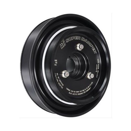 ATI Performance Products Harmonic Balancer, Super Damper, 8.90 In. Dia, Aluminium, 6 & 10 Groove, 2015+ For Dodge Hellcat & 2018 Demon, 6.2L, 10% Od