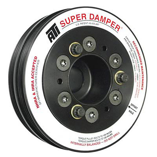 ATI Performance Products Harmonic Balancer, Super Damper, 5.67 In. Dia, Aluminium, (2) 4 Groove, Miata, 94-05, 1.8L, w/ Integra Lower Cam Drive, Yu,