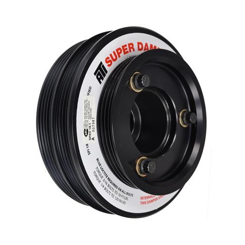 ATI Performance Products Harmonic Balancer, Super Damper, 5.67 In. Dia, Aluminium, (2) 4 & 5 Groove, For Nissan, Sr20 Rwd, Street, 1-Pc , Each