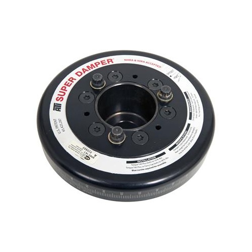 ATI Performance Products Harmonic Balancer, Super Damper, 7.074 In. Dia, Aluminium, For Nissan V6 350Z Vq35, 4 Groove Rear Pulley, Race, 2RG, Each