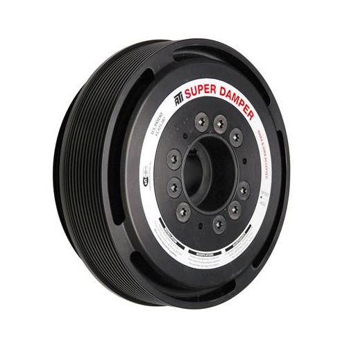 ATI Performance Products Harmonic Balancer, Super Damper, 7.53 In. Dia, Aluminium, 11 & 6 Groove, LS9, Y Body, OEM Size, Zr1, Each