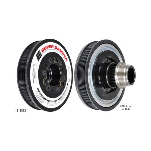 ATI Performance Products Harmonic Balancer, Super Damper, 7.48 In. Dia, Aluminium LW, 6 Groove, LS1 LS2, F & V Body, 25T 8mm Htd Drive On Rear, Each