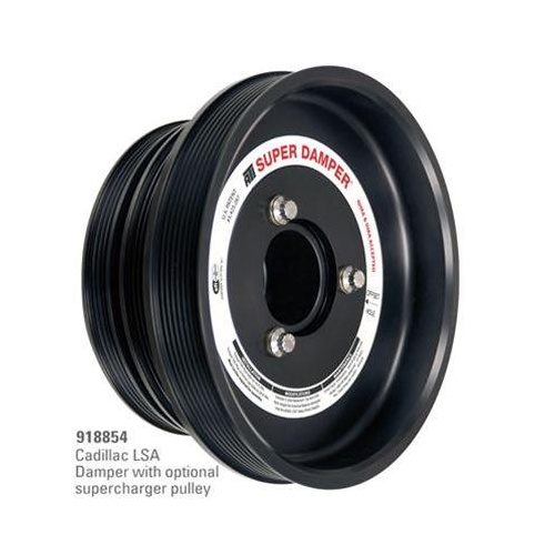 ATI Performance Products Harmonic Balancer, Super Damper, LS Chev Holden Commodore LSA 7.48 In. Dia, Aluminium LW, 6 & 4 Groove, Each
